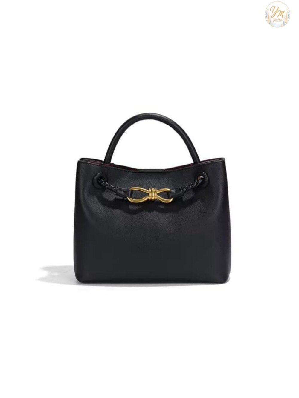 Woven Tote Bag PU Leather Top Handle Shoulder Crossbody Purse